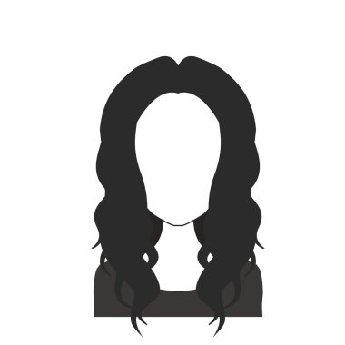 Siyah ve beyaz kadın avatar nr. 12