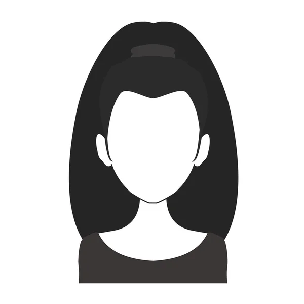Mulher preta e branca avatar nr. 31 — Vetor de Stock