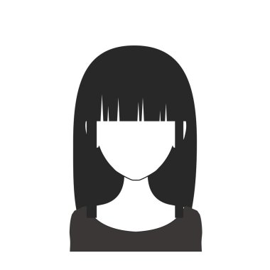 Siyah ve beyaz kadın avatar nr. 70