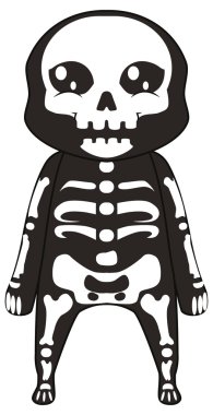 İskelet Halloween canavar