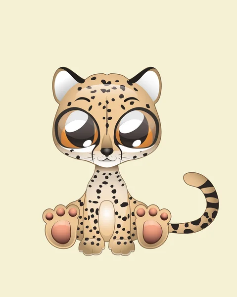 Mignon guépard — Image vectorielle