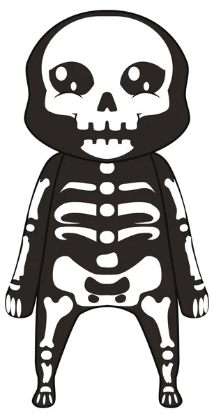 Csontváz Halloween szörny — Stock Vector