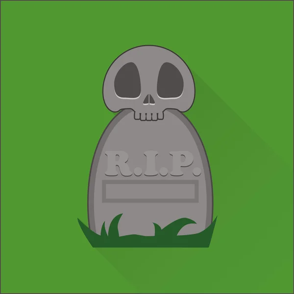 Halloween tombstone icon — Stock Vector