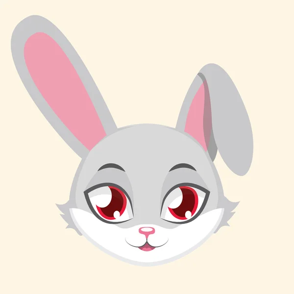 Cute bunny avatar — ストックベクタ