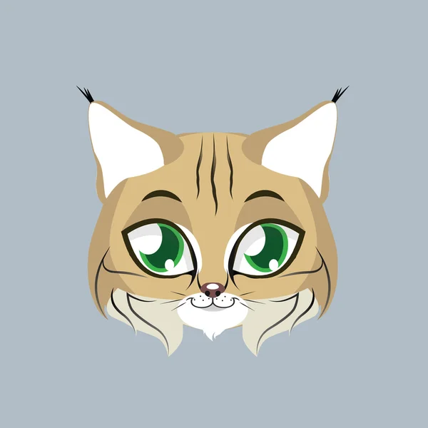 Draguta bobcat avatar — Vector de stoc