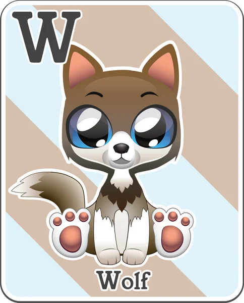 Animal alphabet card