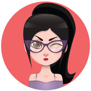 Sevimli kadın avatar