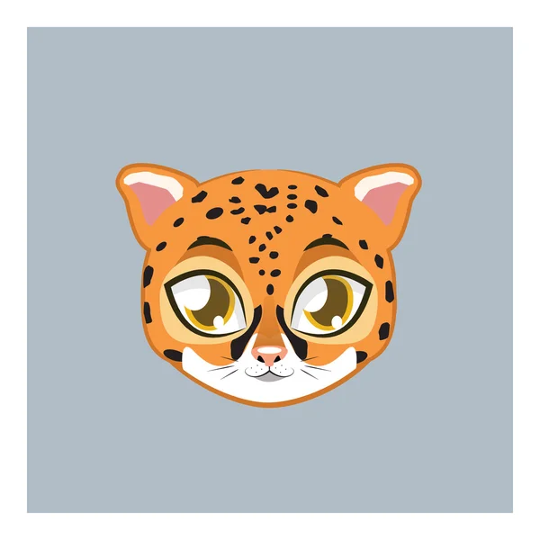 Carino avatar giaguaro — Vettoriale Stock