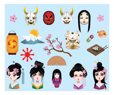 Japon öğeleri kümesi