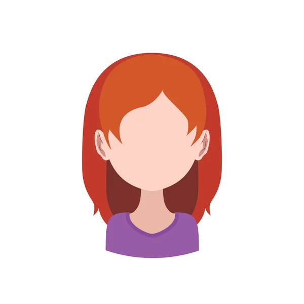 Cartoon vrouwelijke avatar — Stockvector