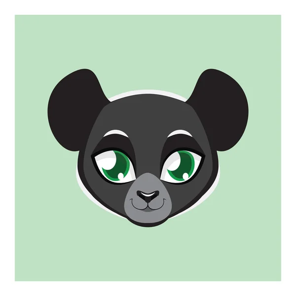 Schattig indri avatar — Stockvector