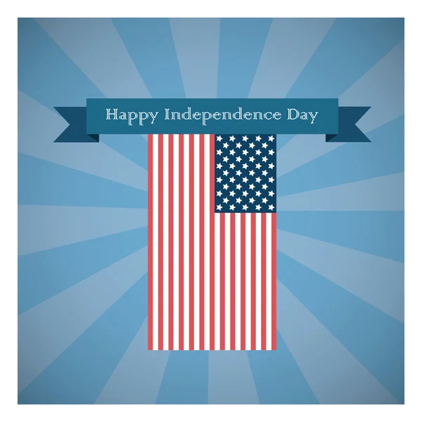 Independence Day greeting card — Stock Vector