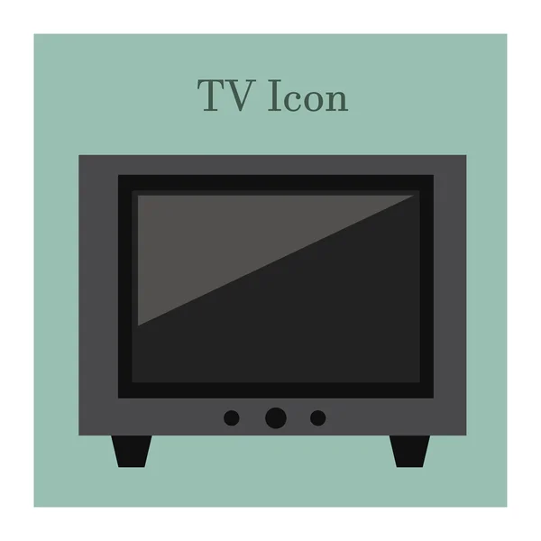 Icono de TV simple — Archivo Imágenes Vectoriales