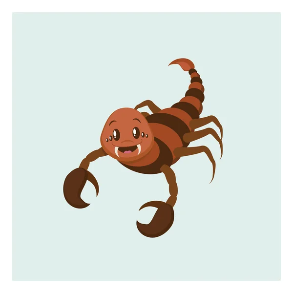 Gestileerde scorpion illustratie — Stockvector