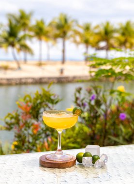 Limonlu ve limonlu martini.