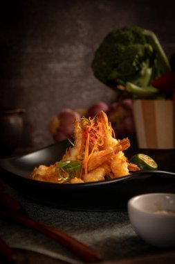 limonlu karides tempura