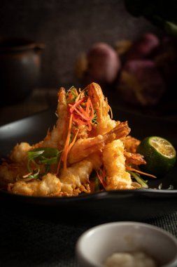 limonlu karides tempura