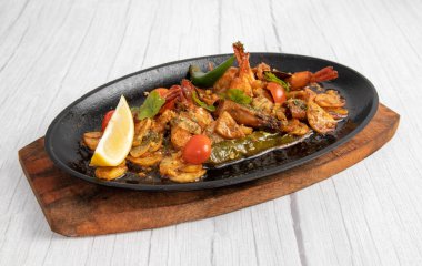 Limonlu baharatlı gamba.