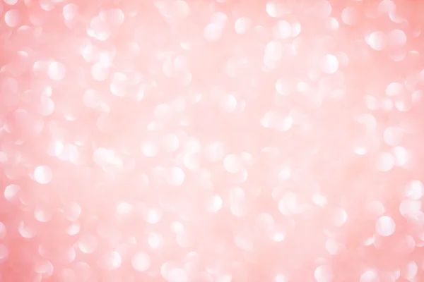 Blur sweet pink bokeh lighting in night shot as background — Stock Photo, Image