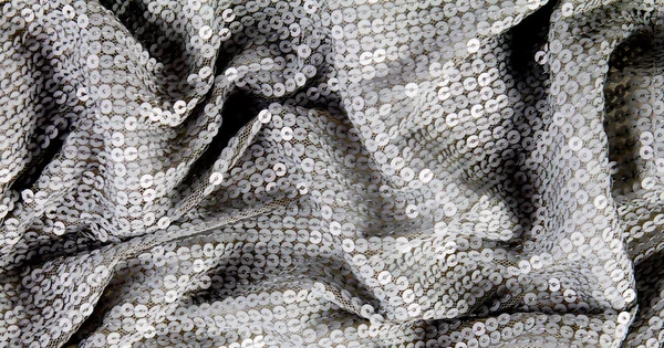 Shiny sequin textile background — Stok fotoğraf