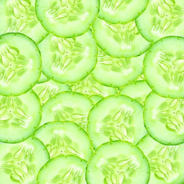 The Sliced Cucumber as background — Stock Photo, Image