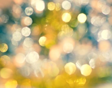 Tatlı retro ve vintage renk bokeh aydınlatma