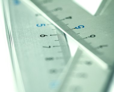 bir gümüş hassas ölçüm parçası son derece seçici odak