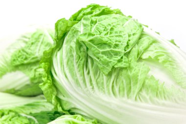 yakın ve seçici odak taze Çince lahana beyaz b