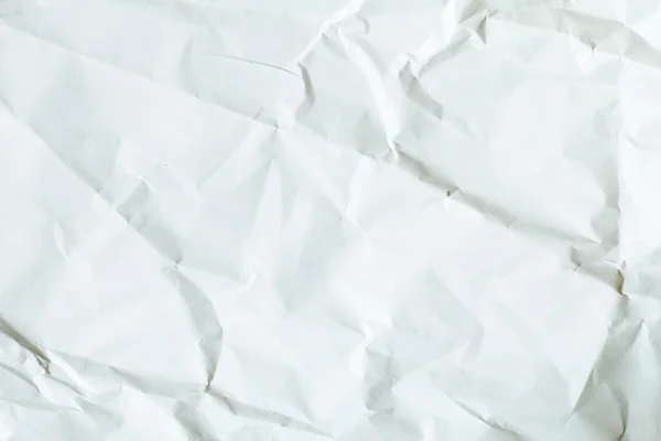 Papel blanco arrugado — Foto de Stock