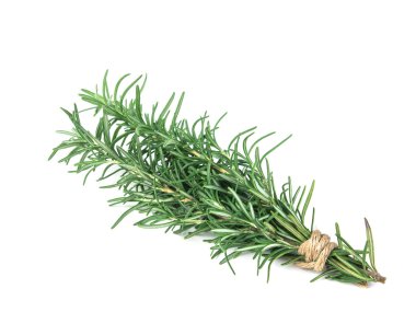 Beyaz arkaplanda biberiye bağlı