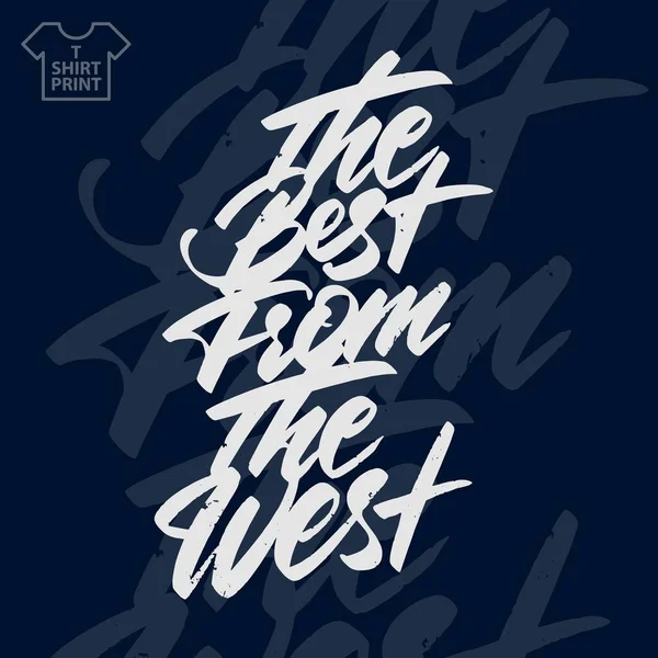 Das Beste Aus Dem Westen Schriftzug — Stockvektor