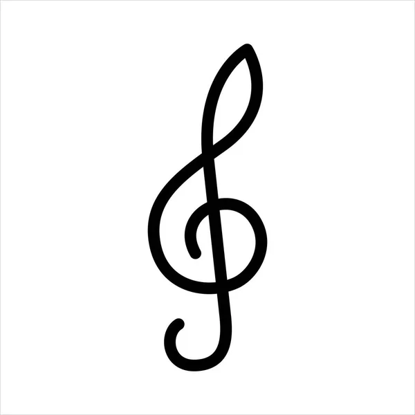 Clássico Símbolo Fenda Agudo Para Sites Aplicações Música Gráfico Linear — Vetor de Stock