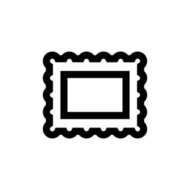 Posta pulu ana hat simgesi izole edildi. Vektör illüstrasyonu