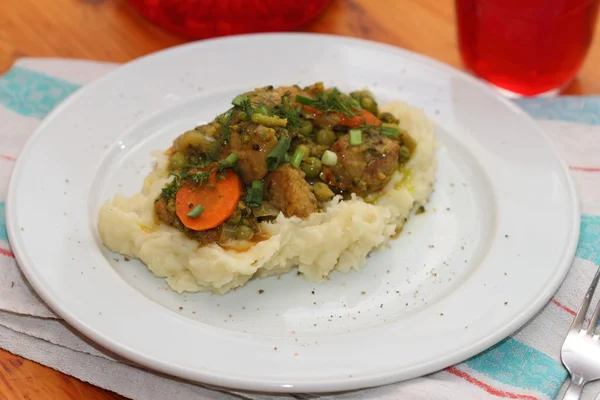 Pork with vegetables — Stock Photo, Image