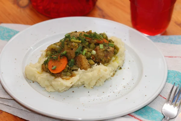 Pork with vegetables — Stock Photo, Image