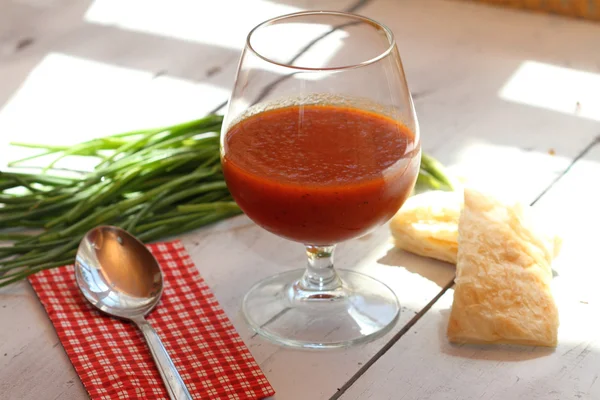 Sopa de tomates — Fotografia de Stock