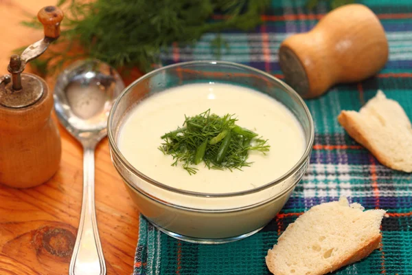 Soupe à la crème de pomme de terre — Photo