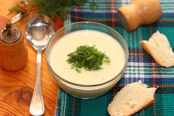 Kartoffelcremesuppe — Stockfoto