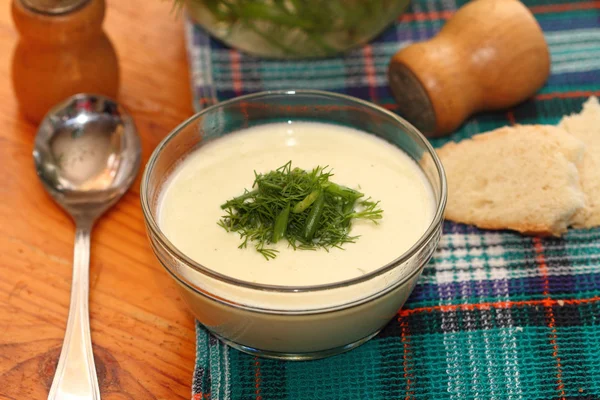 Aardappelsoep crème Rechtenvrije Stockafbeeldingen