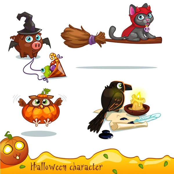 Personaje de Halloween — Vector de stock