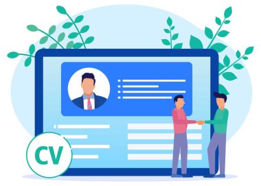 Vektör iş grafikleri, açık pozisyonlar, iş arayan şirketler ve şirketler, düz renk simgeleri, yaratıcı illüstrasyonlar, işverenler özgeçmişleri -.