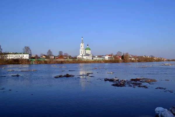 特维尔地区 俄罗斯特维尔 冬季圣凯瑟琳修道院 — 图库照片