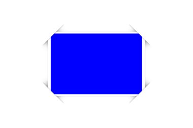 Fotoğraf çerçevesi, beyaz arka plan üzerinde boş çerçeve