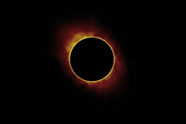 Eclipse solar total do sol Imagem De Stock