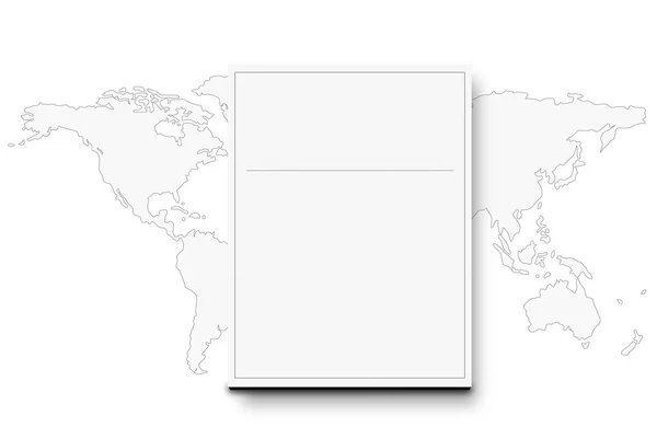 空白书封面模板 — 图库照片