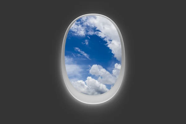 Samolot windows — Zdjęcie stockowe