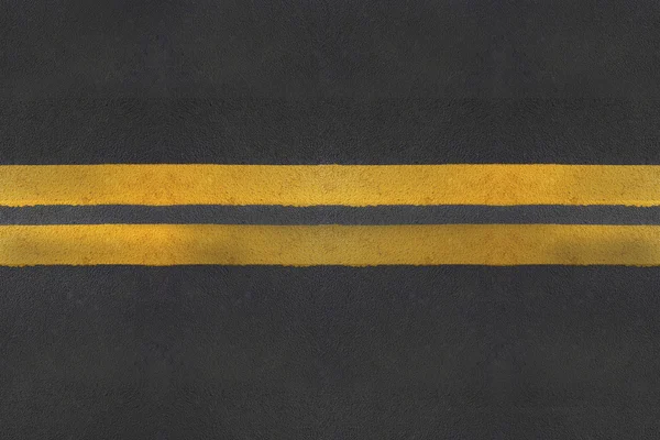 Asfalt doku sarı çizgili