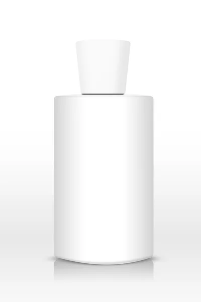 Beyaz arka plan üzerinde izole beyaz boş şişeleri