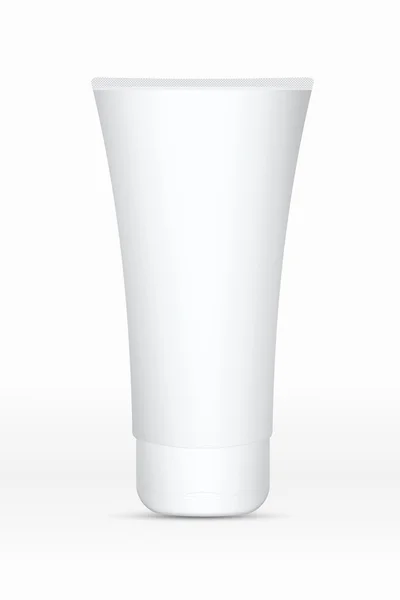 White tube mock-up on white blackground — Stock Photo, Image