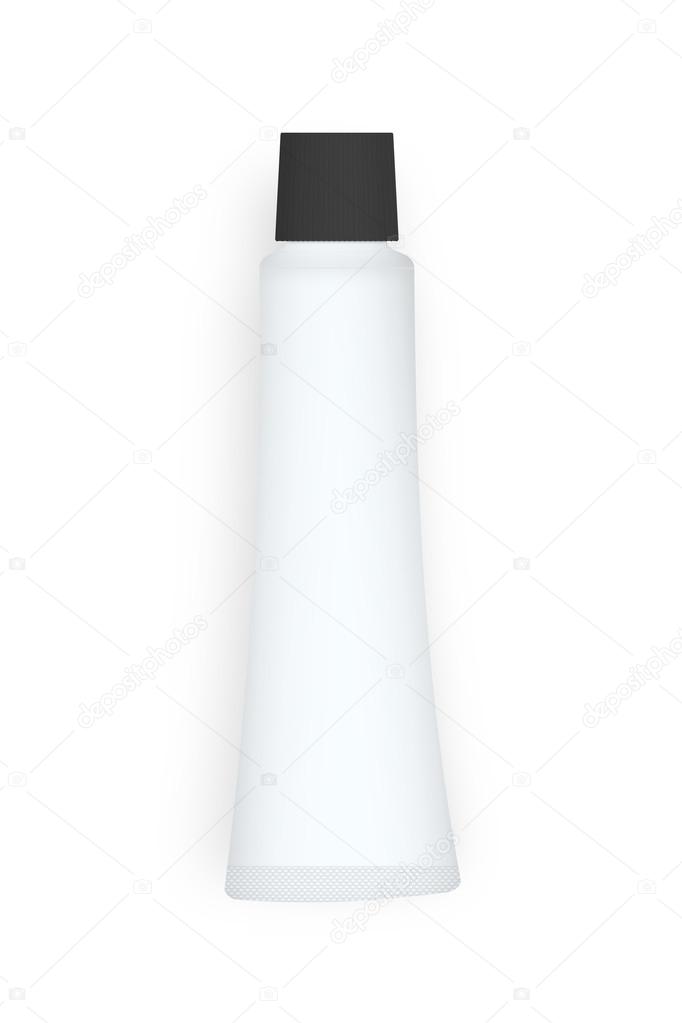 Download Mock-up do tubo branco sobre branco blackground — Stock Photo © rayhuephoto #91656592